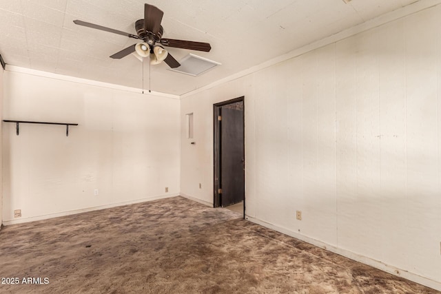4343 E Union Hills Dr, Phoenix, AZ 85050 - spare room featuring ceiling fan
