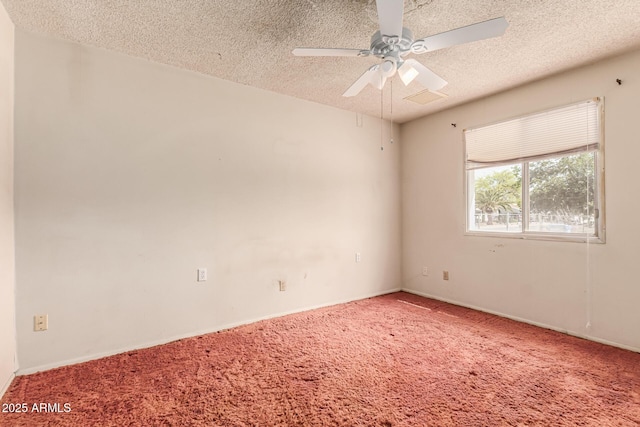 4343 E Union Hills Dr, Phoenix, AZ 85050 - spare room with carpet flooring, a textured ceiling, and a ceiling fan
