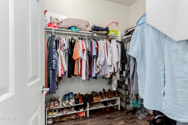 10738 W Rowel Rd, Peoria, AZ 85383 - walk in closet with wood finished floors
