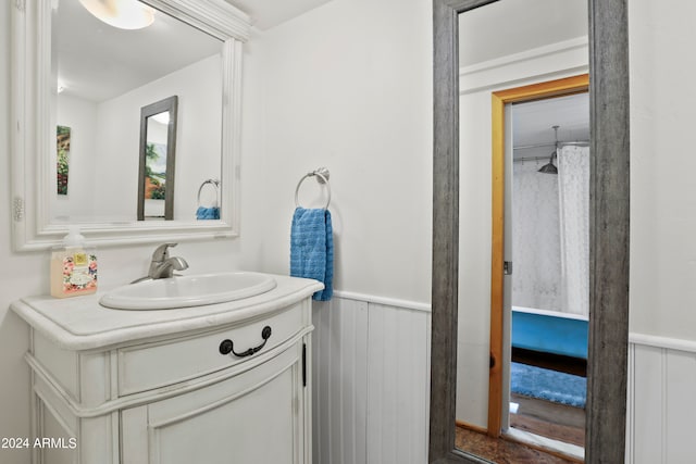 bathroom featuring vanity