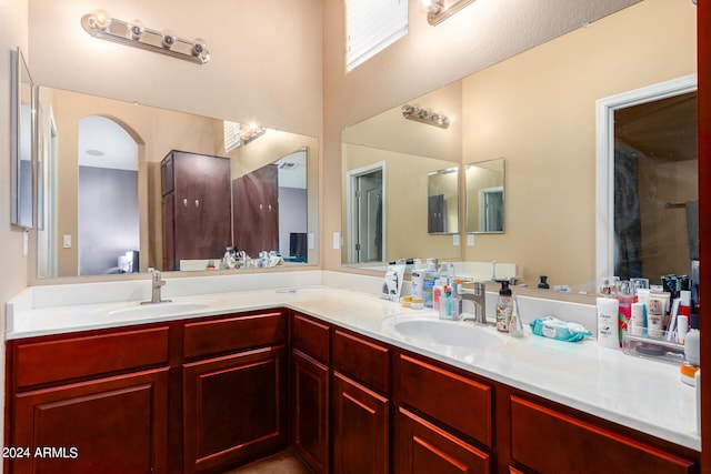 bathroom with vanity