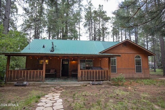 view of front of house with covered porch