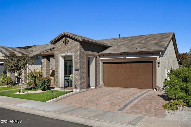 view of front of house featuring a garage