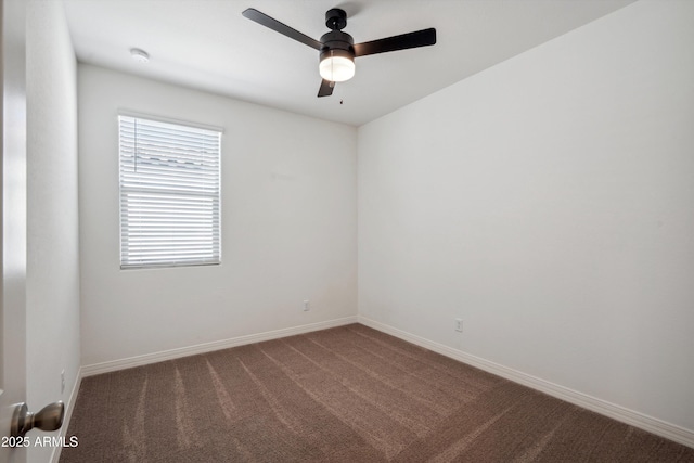 2335 W Sunland Ave, Phoenix, AZ 85041 - spare room featuring a ceiling fan, carpet flooring, baseboards, and a smoke detector