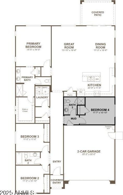 12374 W Marguerite Ave, Avondale, AZ 85323 - floor plan