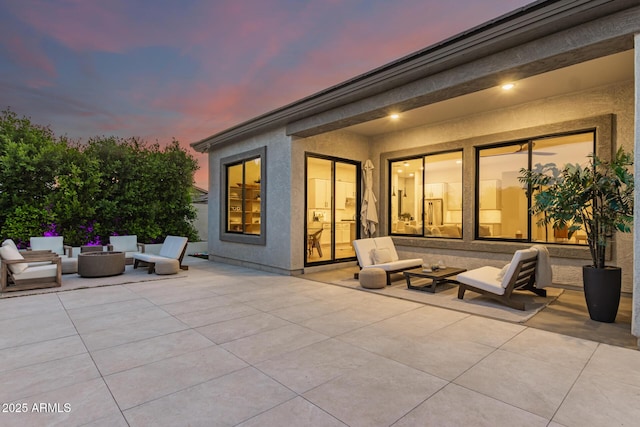 view of patio with outdoor lounge area