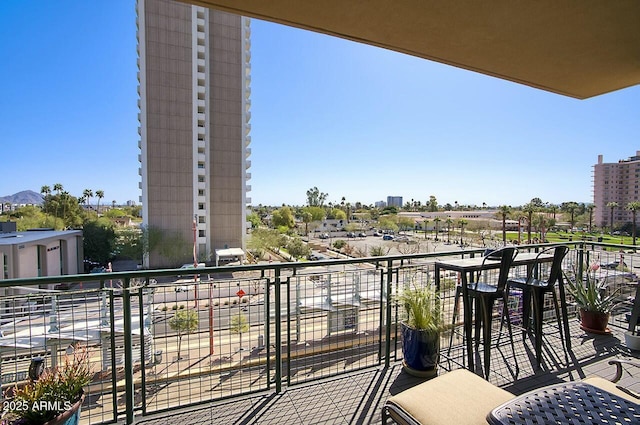 view of balcony