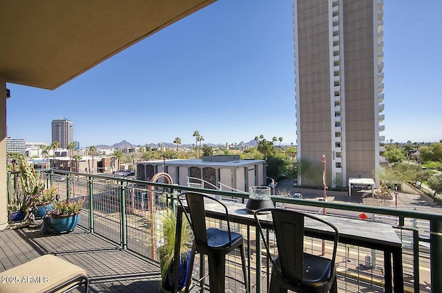 view of balcony