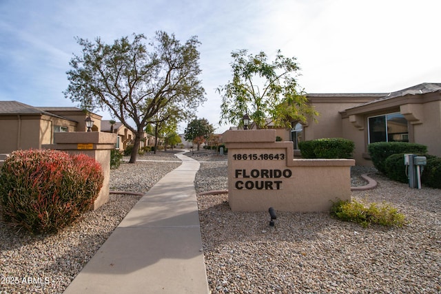 view of community / neighborhood sign