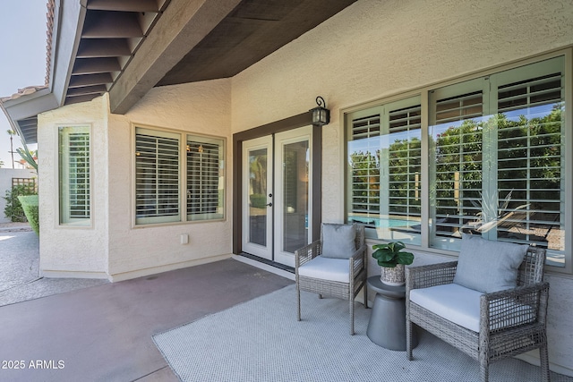 11085 E Becker Ln E, Scottsdale, AZ 85259 - view of patio featuring french doors