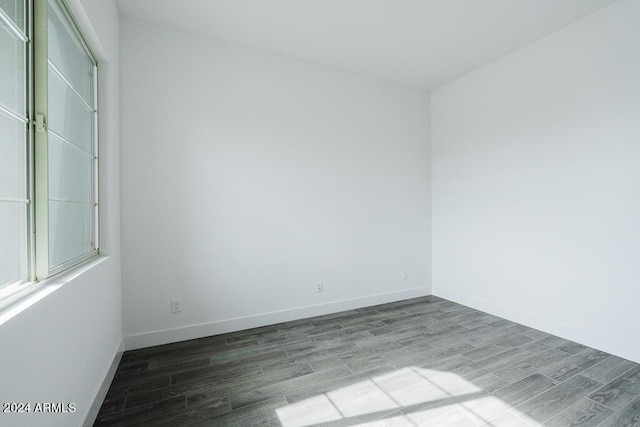 unfurnished room featuring wood-type flooring