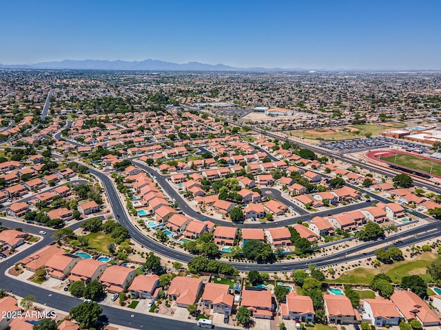 12748 N 57th Dr, Glendale, AZ 85304 - aerial view of property and surrounding area with mountains