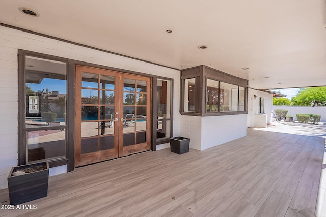 5539 E Dahlia Dr, Scottsdale, AZ 85254 - wooden deck featuring french doors