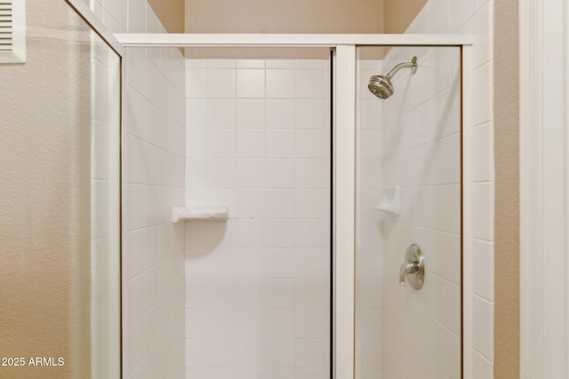 9555 E Raintree Dr E Unit 2061, Scottsdale, AZ 85260 - full bath featuring a textured wall and a shower stall