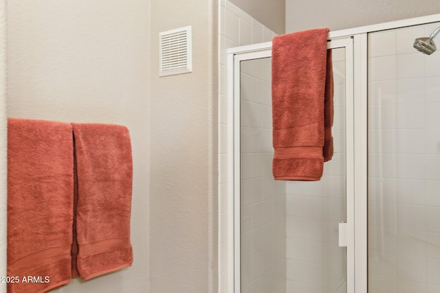 9555 E Raintree Dr E Unit 2061, Scottsdale, AZ 85260 - bathroom featuring visible vents and a stall shower