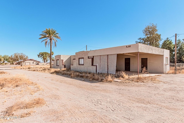 view of front of home