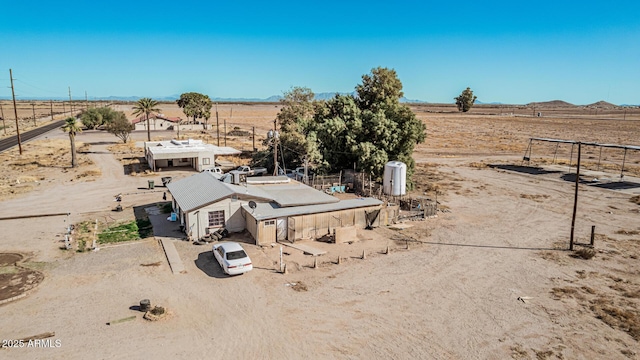 bird's eye view featuring a rural view