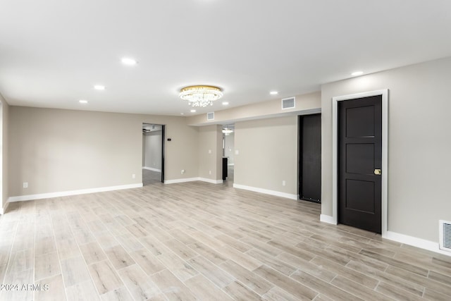 interior space with light wood-type flooring