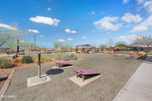 surrounding community with a gazebo