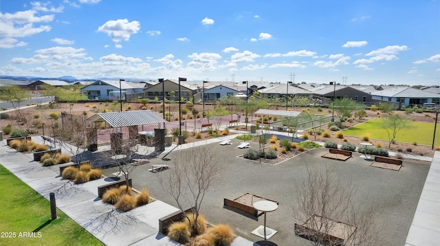 birds eye view of property featuring a residential view