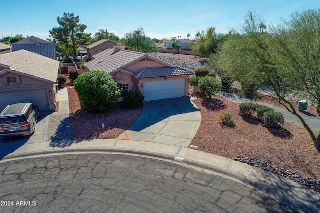 view of front of house featuring a garage