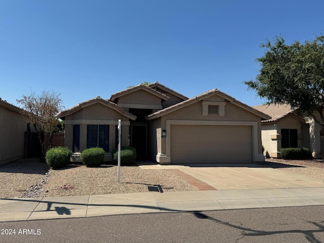 view of front of house featuring a garage