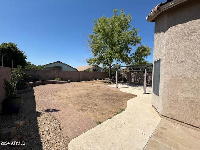 view of yard featuring a patio area