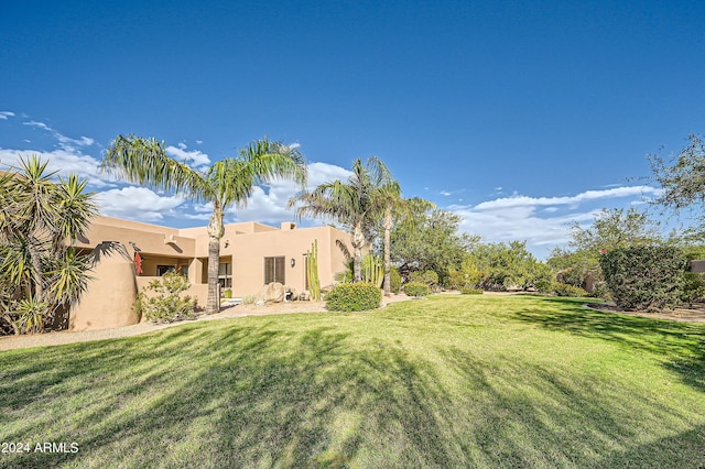 view of yard with a patio