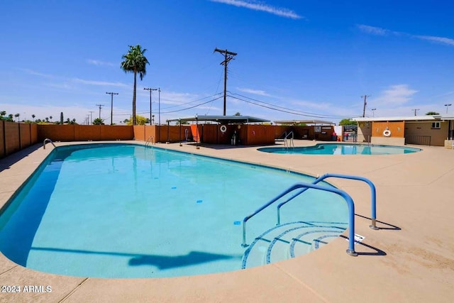 view of pool with a patio