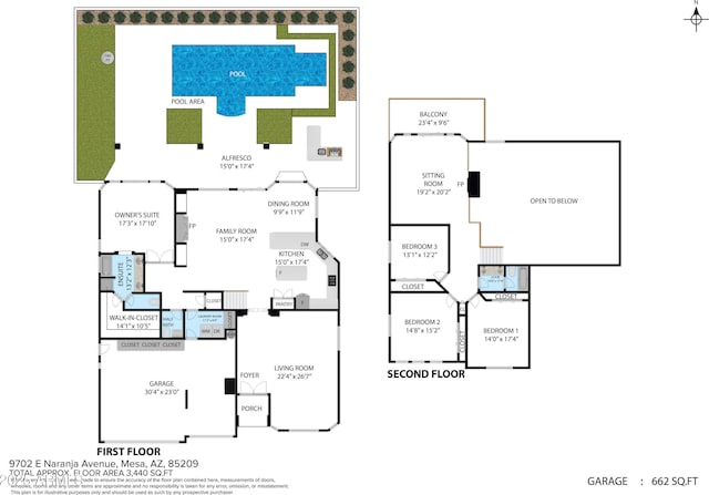 9702 E Naranja Ave, Mesa, AZ 85209 - room layout