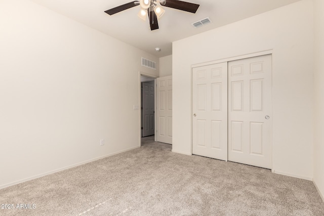 24627 W Ripple Rd, Buckeye, AZ 85326 - unfurnished bedroom with carpet floors, a closet, and ceiling fan