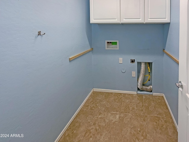 laundry room with baseboards, gas dryer hookup, hookup for a washing machine, and hookup for an electric dryer