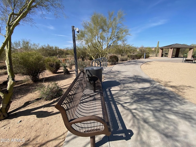 view of property's community featuring a gazebo