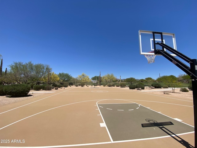view of basketball court featuring community basketball court