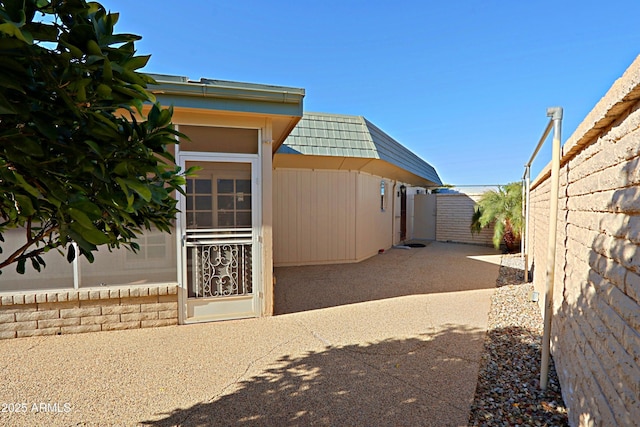 view of home's exterior