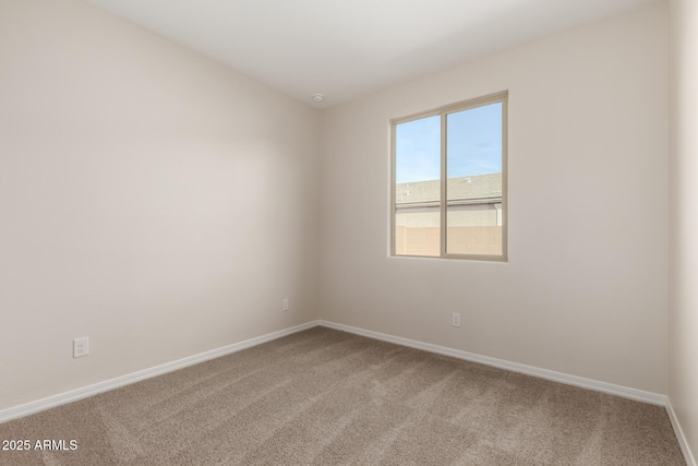 view of carpeted empty room