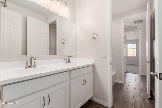 bathroom featuring vanity