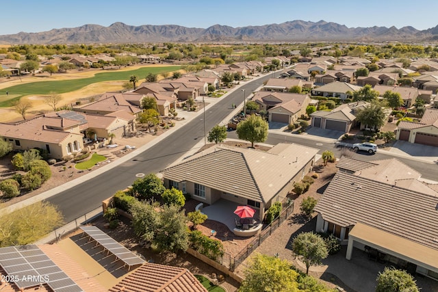 aerial view featuring a mountain view