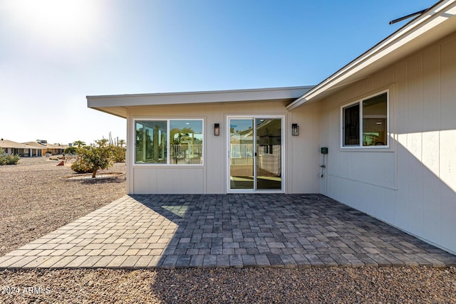 exterior space with a patio