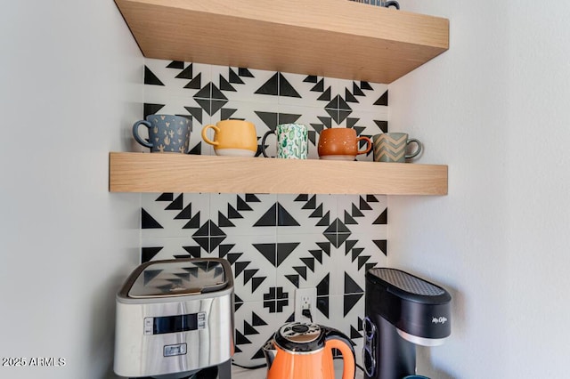 interior details with tasteful backsplash