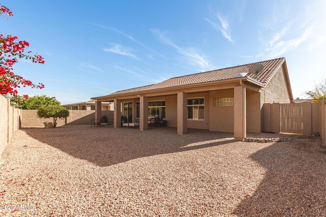 view of back of property