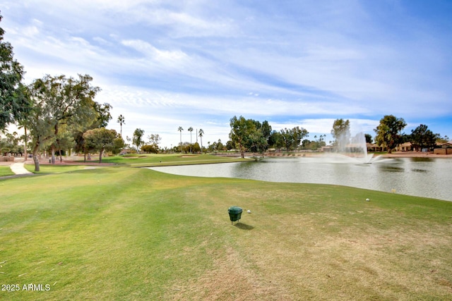 view of water feature