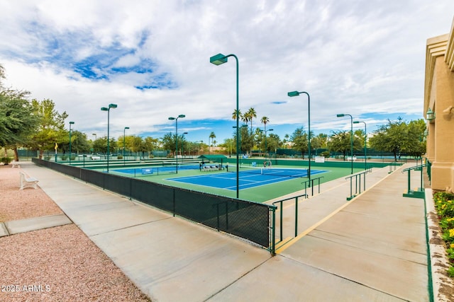 view of tennis court