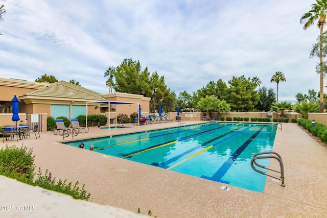 view of pool with a patio area