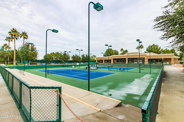 view of tennis court