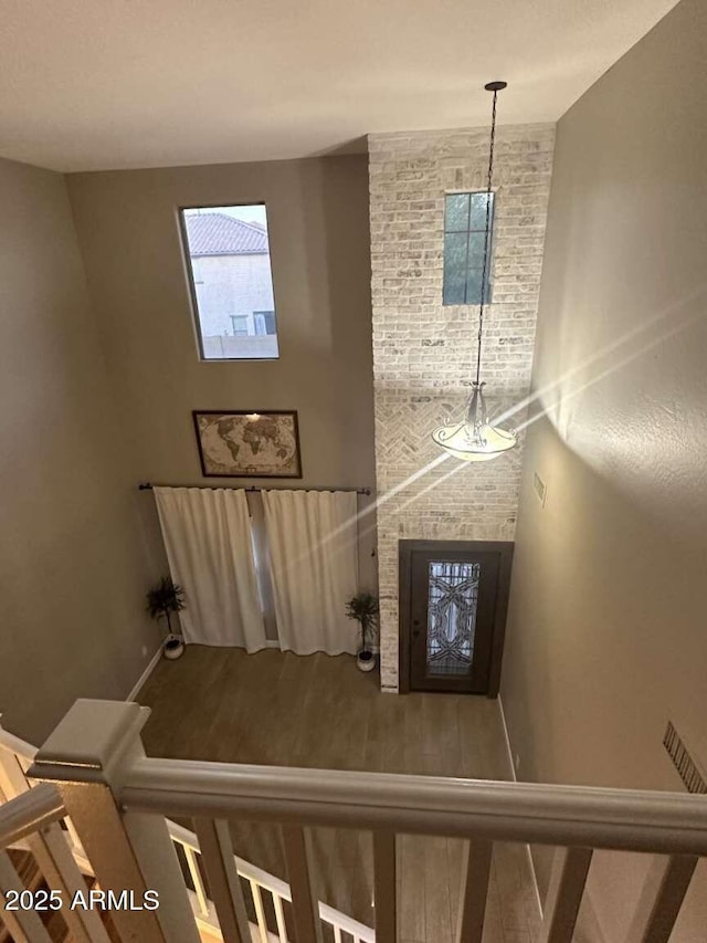 28306 N 25th Dl, Phoenix, AZ 85085 - staircase with baseboards and wood finished floors