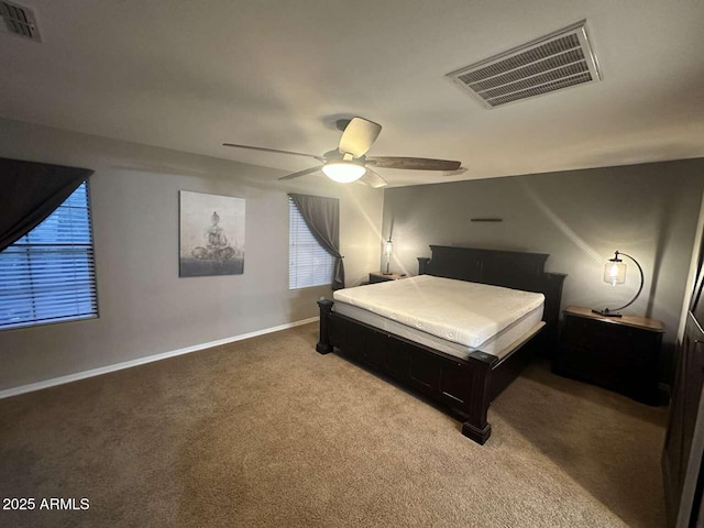 28306 N 25th Dl, Phoenix, AZ 85085 - bedroom with light carpet and a ceiling fan