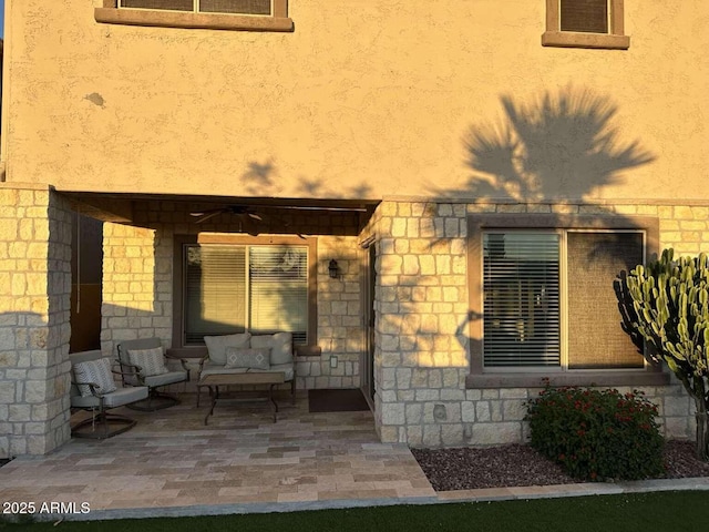 28306 N 25th Dl, Phoenix, AZ 85085 - property entrance with stucco siding and stone siding