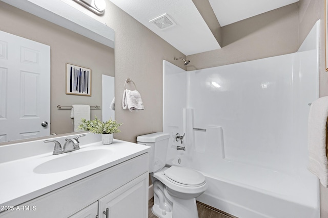 616 S Hardy Dr Unit 203, Tempe, AZ 85281 - bathroom featuring vanity, shower / bath combination, and wood finished floors
