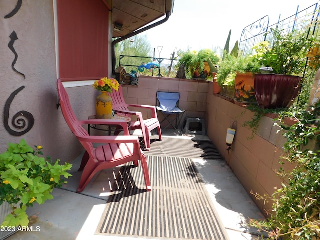 view of balcony